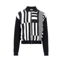 Versace Men Cardigan With Sylvester Print