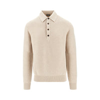 Zegna Men Oasi Cashmere Polo Sweater