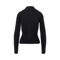 Courreges Women Ribbed Knit Polo Shirt
