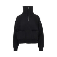 Alaia Women Wool And Cashmere Trucker Sweater