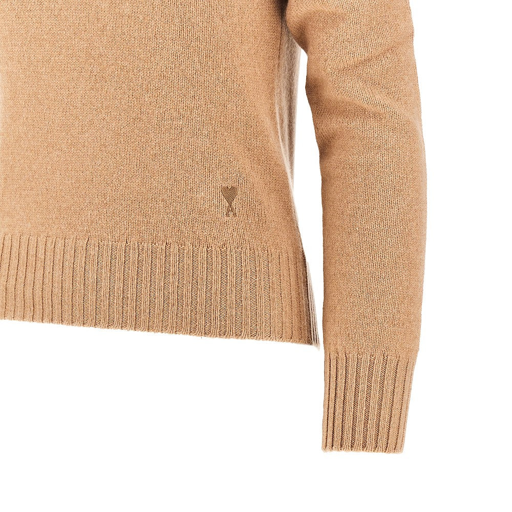 Ami Women Cashmere Standing Collar Sweater
