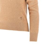 Ami Women Cashmere Standing Collar Sweater