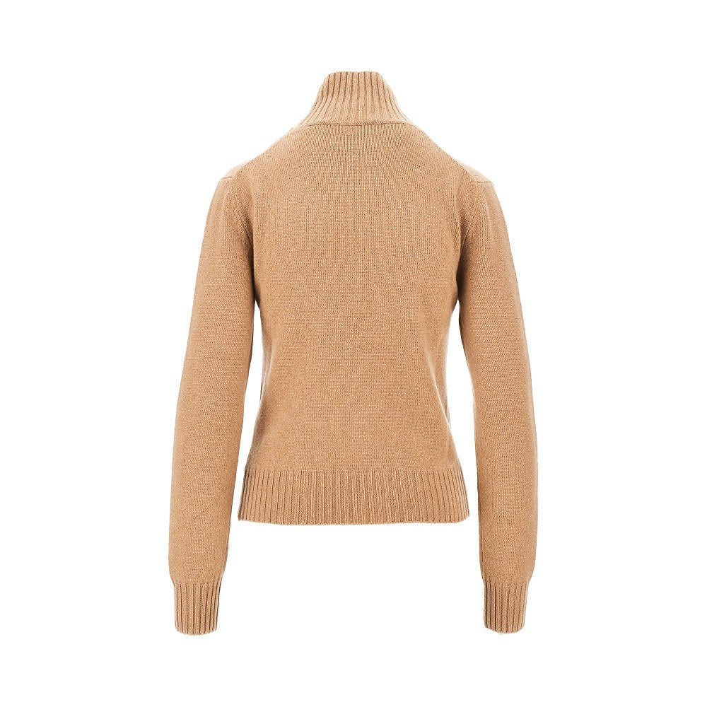 Ami Women Cashmere Standing Collar Sweater