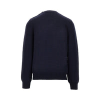 Dolce&Gabbana Men Wool Sweater With Embroidered Patch