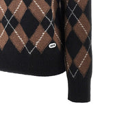 Ami Men Argyle Wool Sweater
