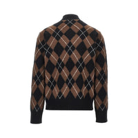 Ami Men Argyle Wool Sweater