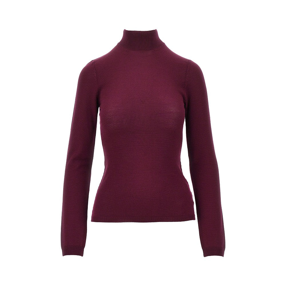 Jil Sander Women Wool Sweater With Back Slash