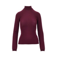 Jil Sander Women Wool Sweater With Back Slash