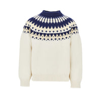 Dsquared2 Men Jacquard Motif Wool Sweater