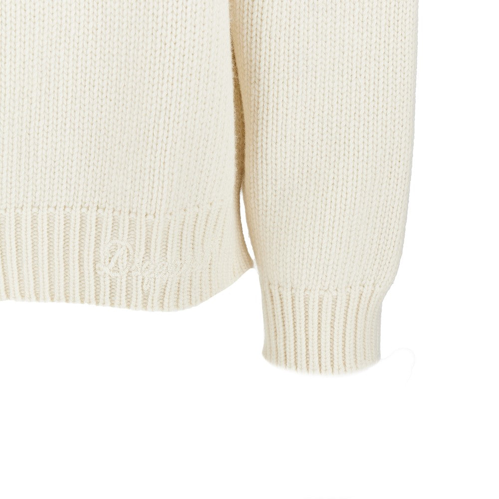 Dsquared2 Men Jacquard Motif Wool Sweater