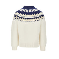 Dsquared2 Men Jacquard Motif Wool Sweater