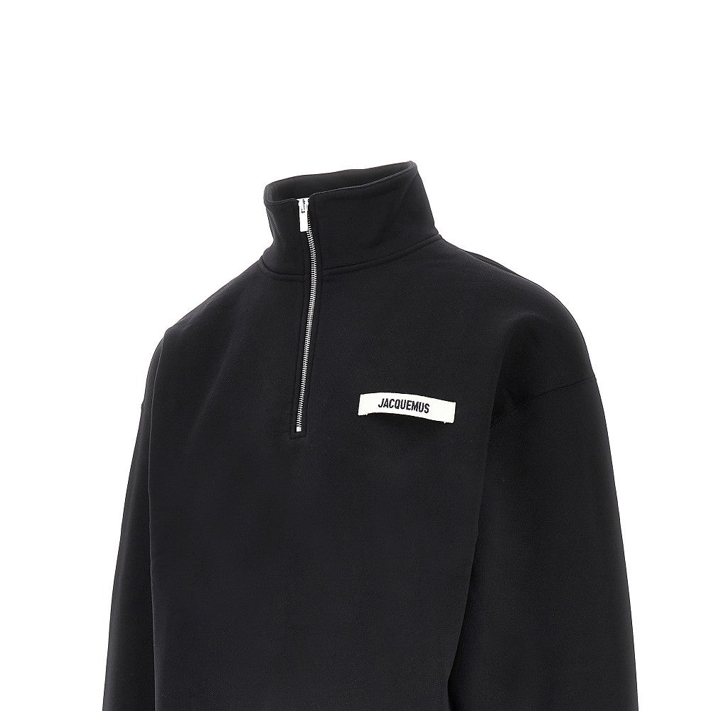 Jacquemus Men 'Gros Grain' Half-Zip Sweatshirt