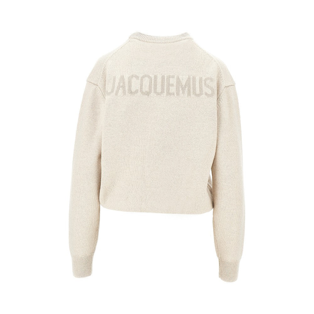 Jacquemus Women Logo Intarsia Merino Wool Sweater