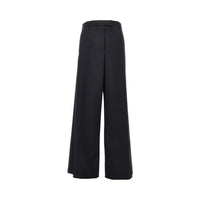 Dries Van Noten Women Wool Gabardine Wide Leg Pants