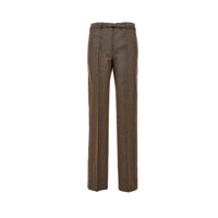 Dries Van Noten Women Wool Straight Pants With Belt