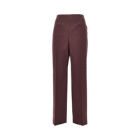 Alberta Ferretti Women Wool-Blend Tailored Cigarette Pants