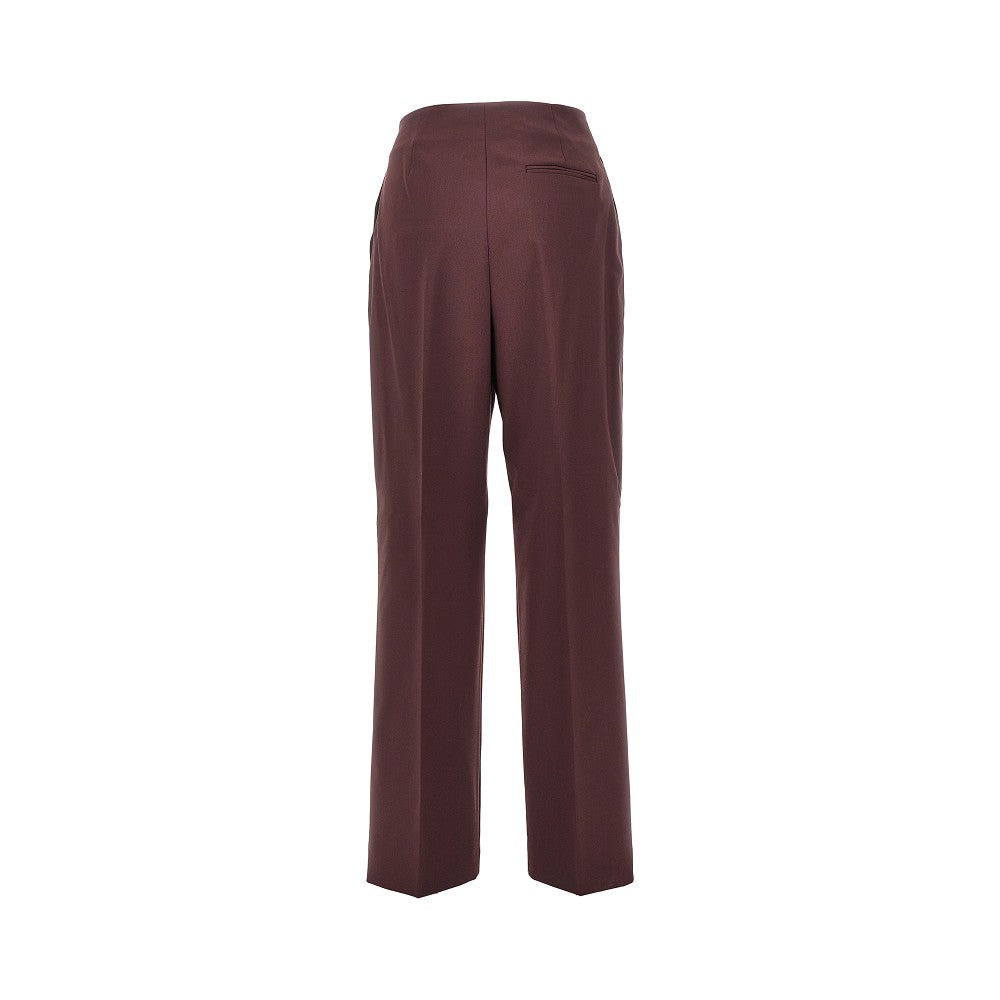Alberta Ferretti Women Wool-Blend Tailored Cigarette Pants