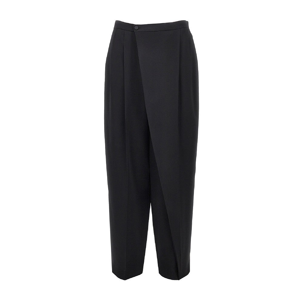 Alberta Ferretti Women Wrap-Over Satin Pants