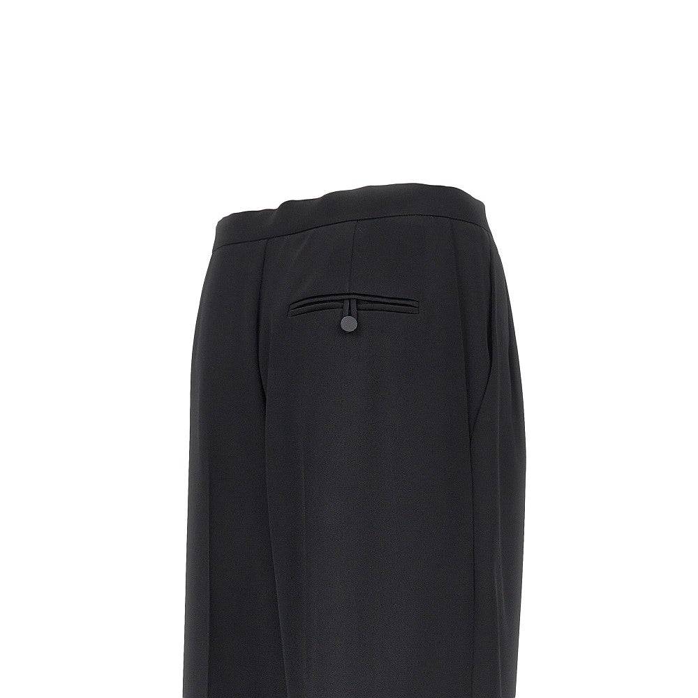 Alberta Ferretti Women Wrap-Over Satin Pants