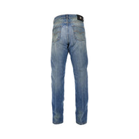 Versace Men Cotton Denim Jeans With Medusa Detail