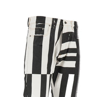 Versace Men Denim Jeans With Sylvester Print