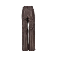 Rotate Women Leather Straight Leg Pants