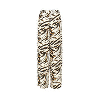 GANNI Ganni Women Satin Pants With Zebra-Striped Print
