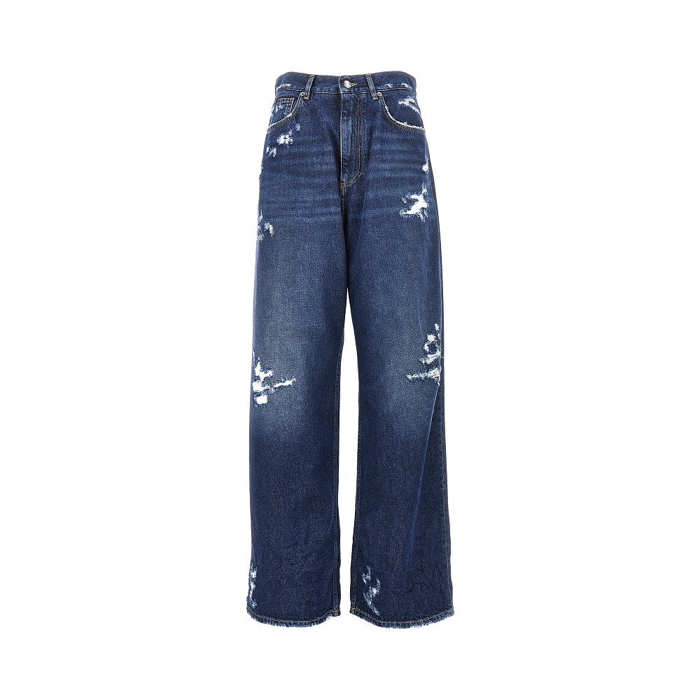 DOLCE&GABBANA Dolce&Gabbana Women Distressed Denim Oversized Pants