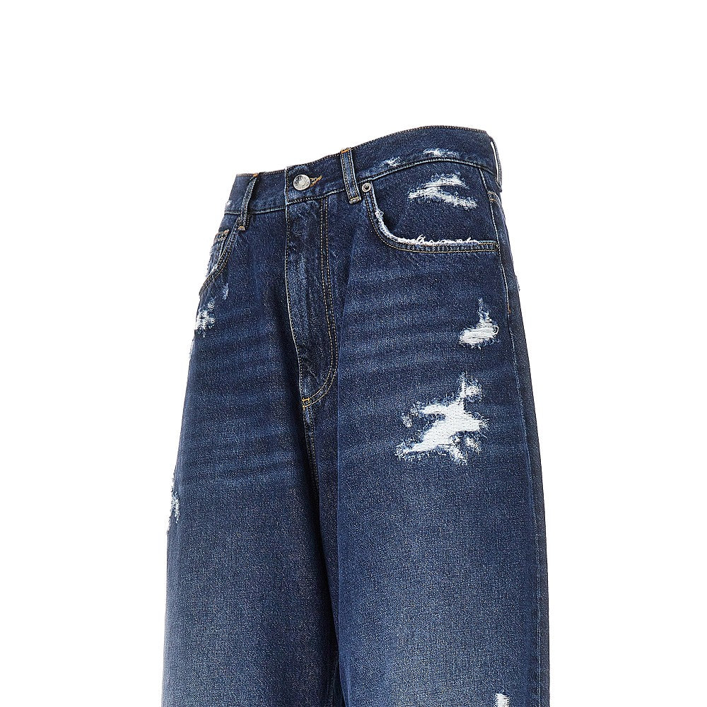 DOLCE&GABBANA Dolce&Gabbana Women Distressed Denim Oversized Pants