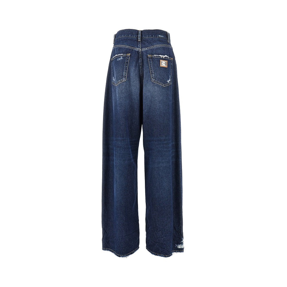 DOLCE&GABBANA Dolce&Gabbana Women Distressed Denim Oversized Pants