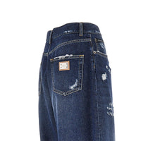 DOLCE&GABBANA Dolce&Gabbana Women Distressed Denim Oversized Pants