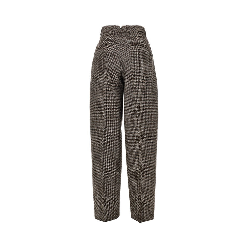 Ami Women Houndstooth Balloon Cut Pants