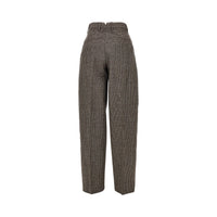 Ami Women Houndstooth Balloon Cut Pants