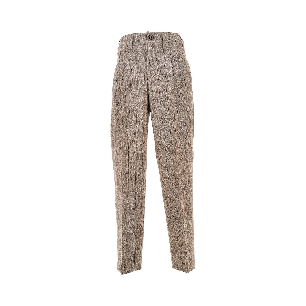 Ami Men Wool Pants With Darts