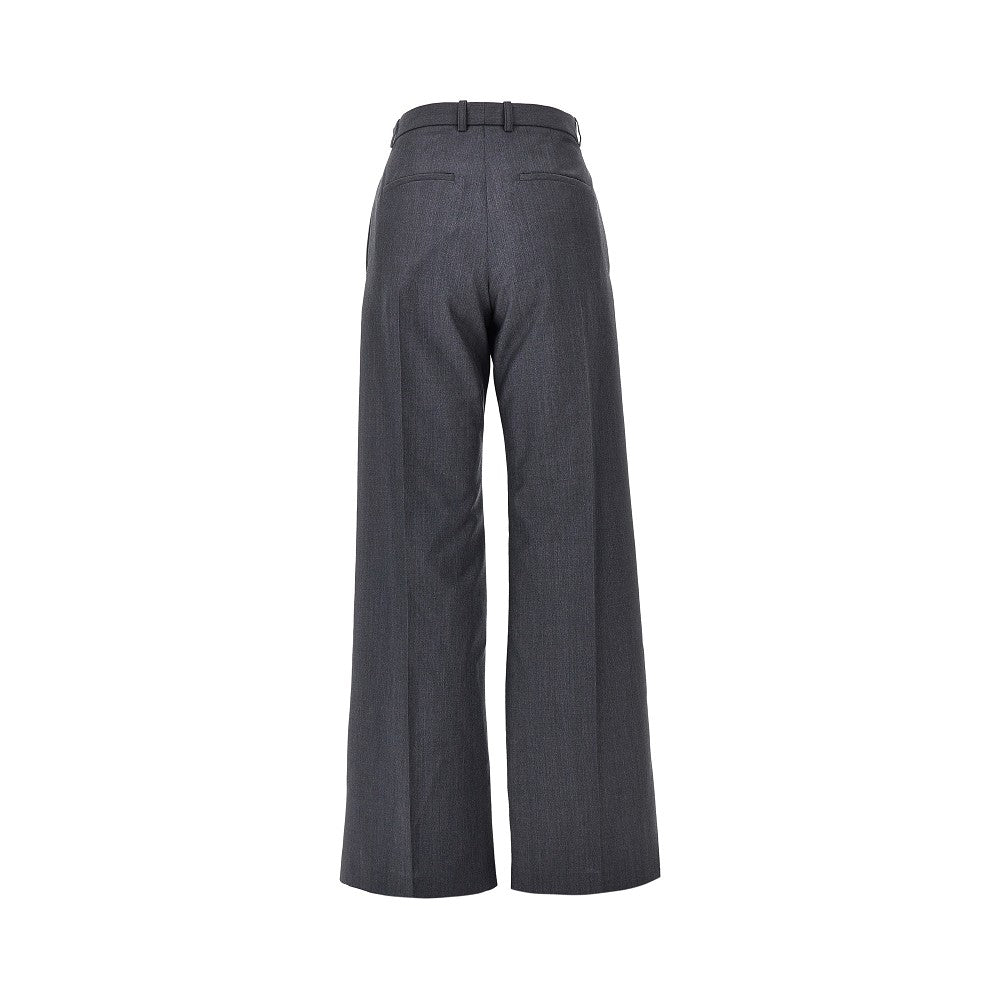 Jil Sander Women Draped-Effect Fil-À-Fil Wool Pants