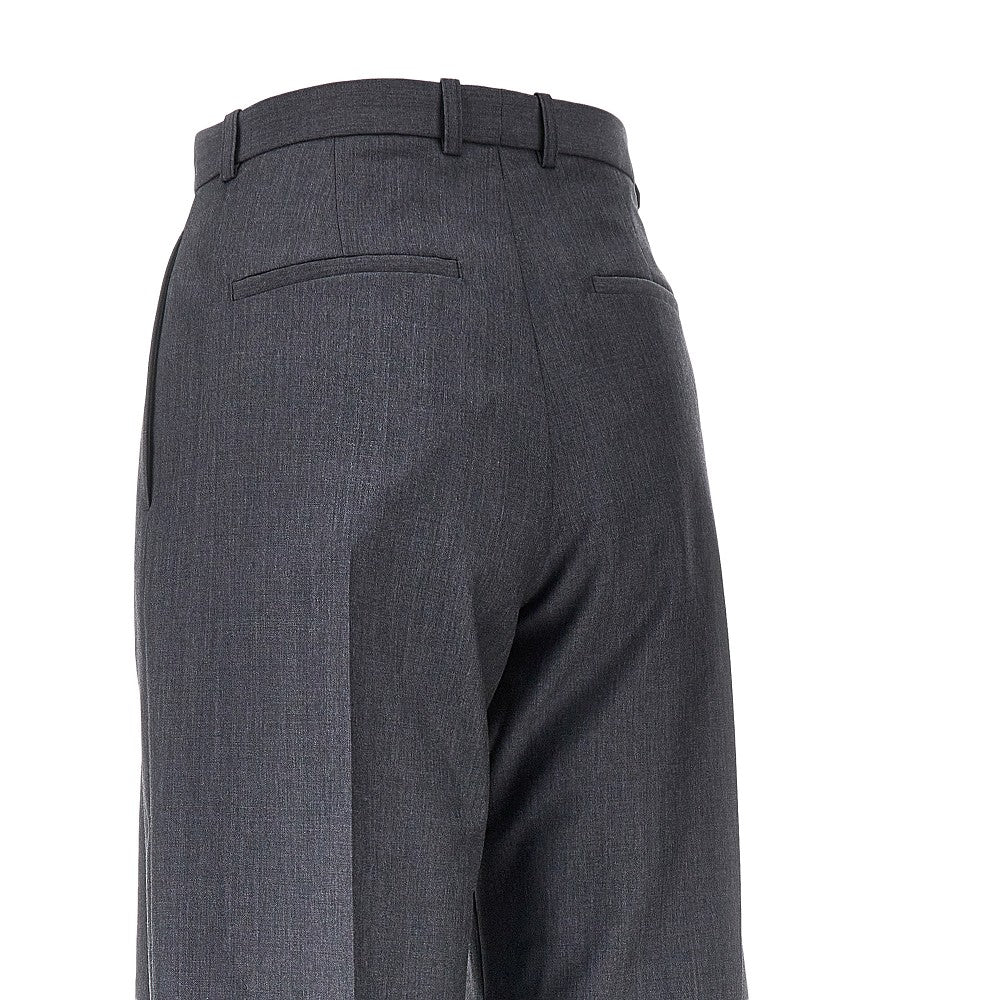 Jil Sander Women Draped-Effect Fil-À-Fil Wool Pants