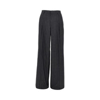 TAGLIATORE Tagliatore Women Pinstriped Wool Blend Pants With Dart
