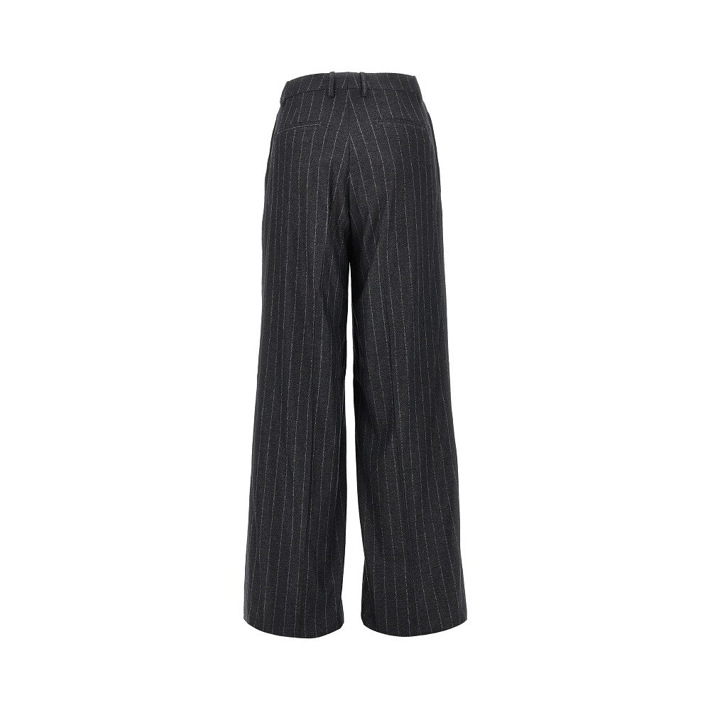 TAGLIATORE Tagliatore Women Pinstriped Wool Blend Pants With Dart
