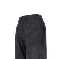 TAGLIATORE Tagliatore Women Pinstriped Wool Blend Pants With Dart