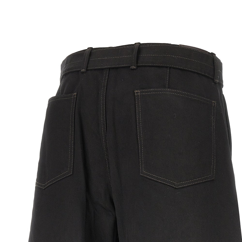 Lemaire Women 'Twisted' Denim Pants With Belt
