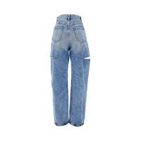 Maison Margiela Women High-Rise Jeans With Side Rips