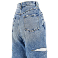 Maison Margiela Women High-Rise Jeans With Side Rips