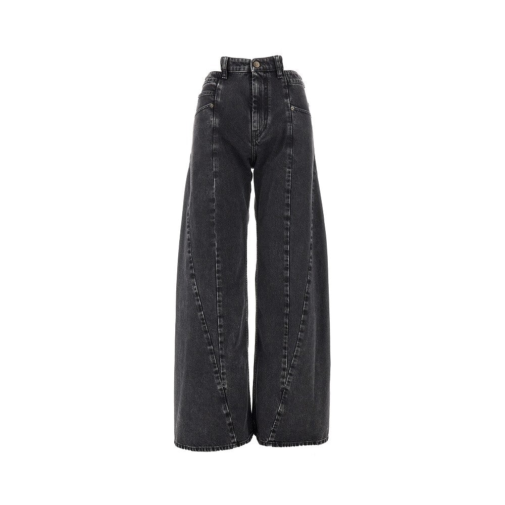 Maison Margiela Women Cut-Out Waist Jeans