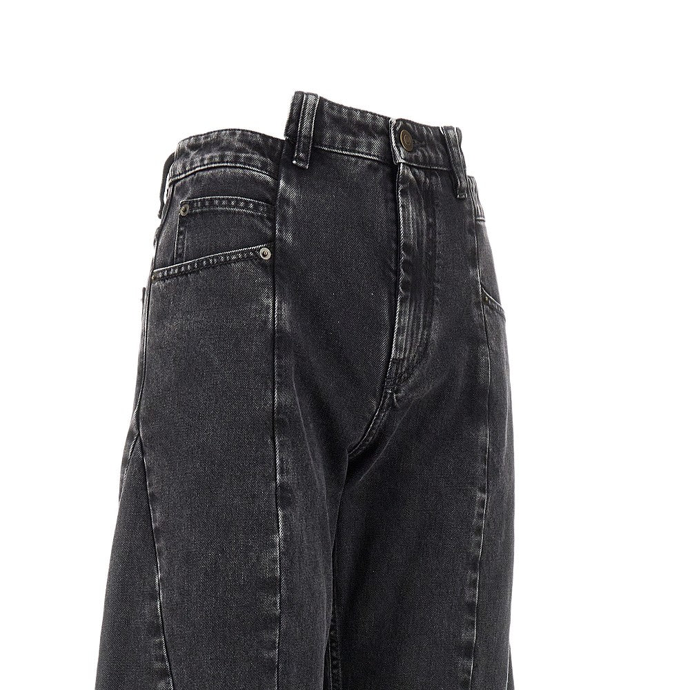 Maison Margiela Women Cut-Out Waist Jeans