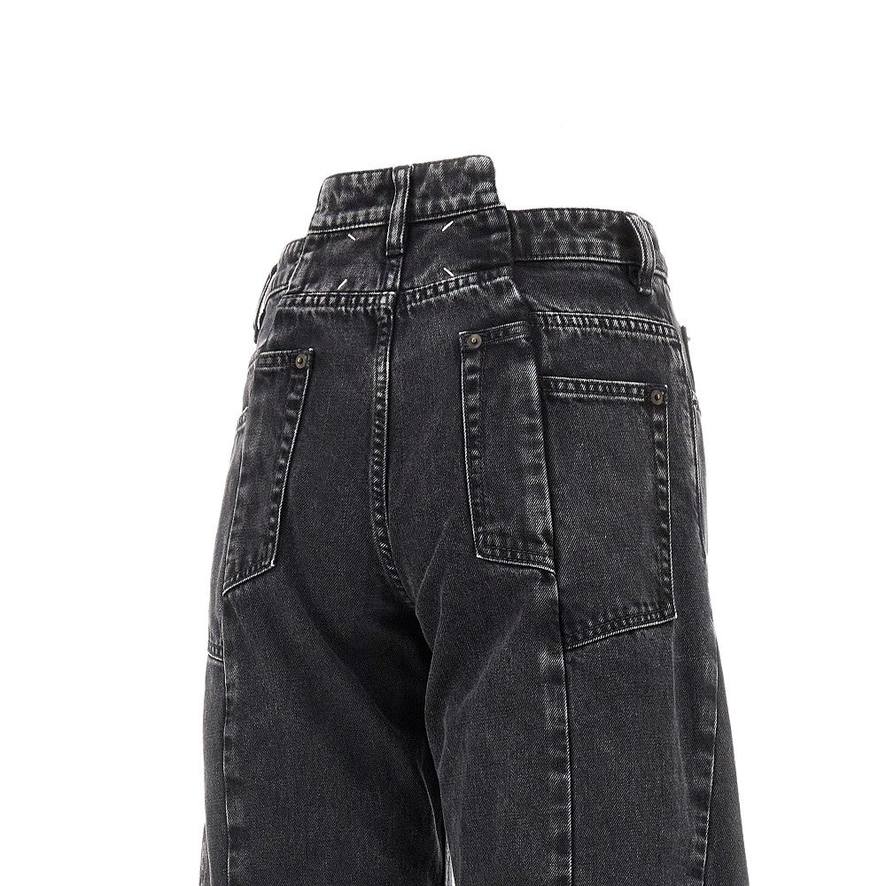 Maison Margiela Women Cut-Out Waist Jeans