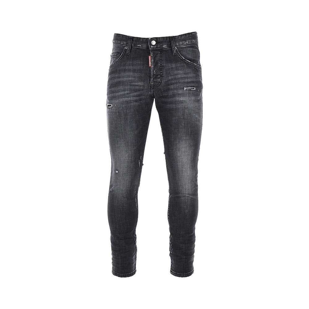 Dsquared2 Men Stretch Denim Skater Jeans