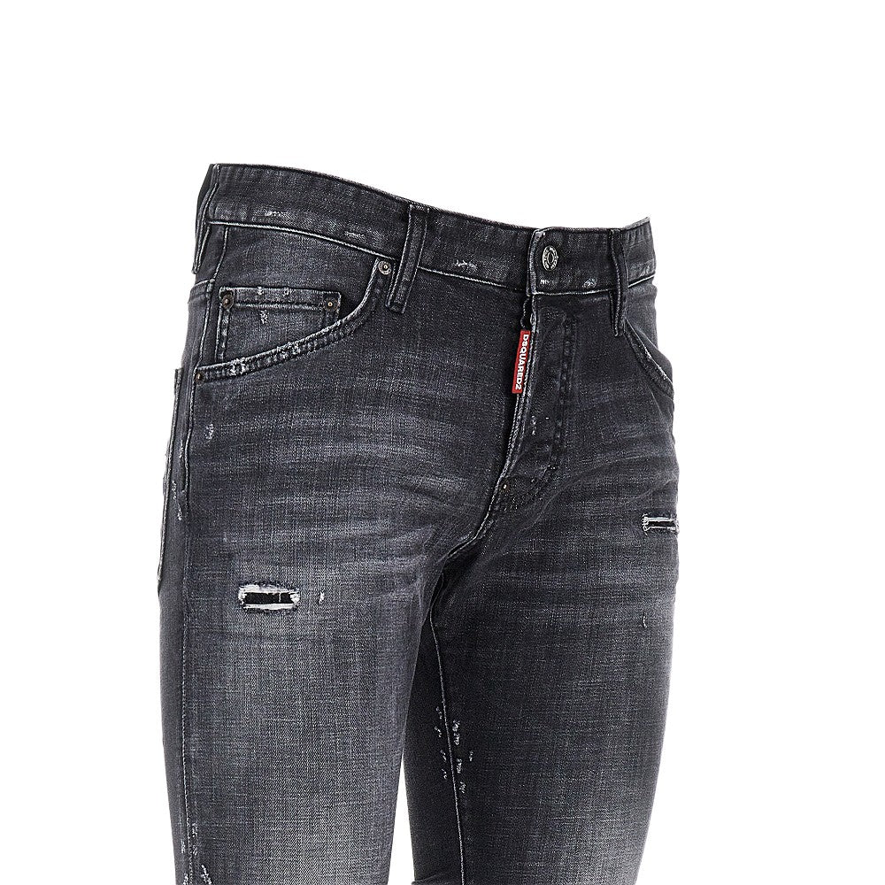 Dsquared2 Men Stretch Denim Skater Jeans