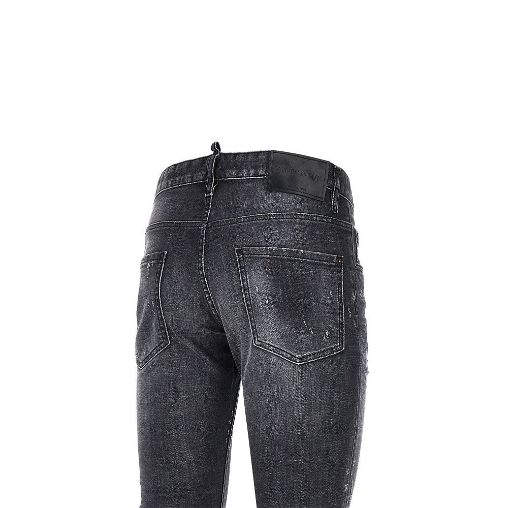 Dsquared2 Men Stretch Denim Skater Jeans