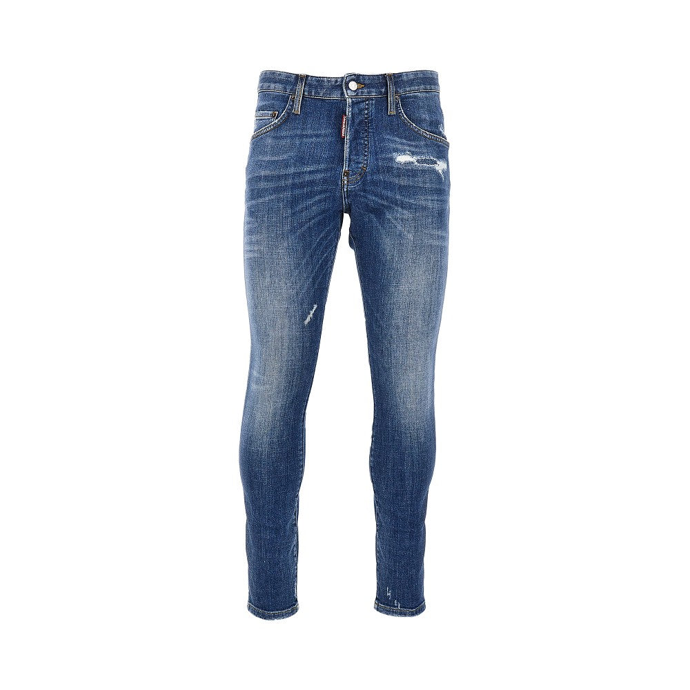 Dsquared2 Men Stretch Denim Skater Jeans