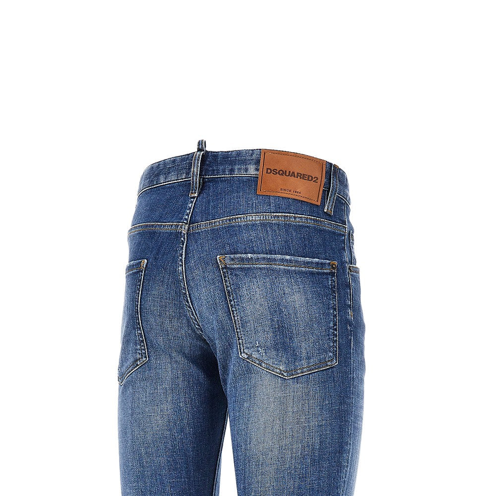 Dsquared2 Men Stretch Denim Skater Jeans